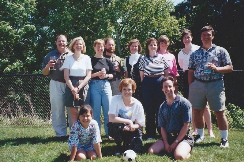 Class of 1981 classmates at reunion