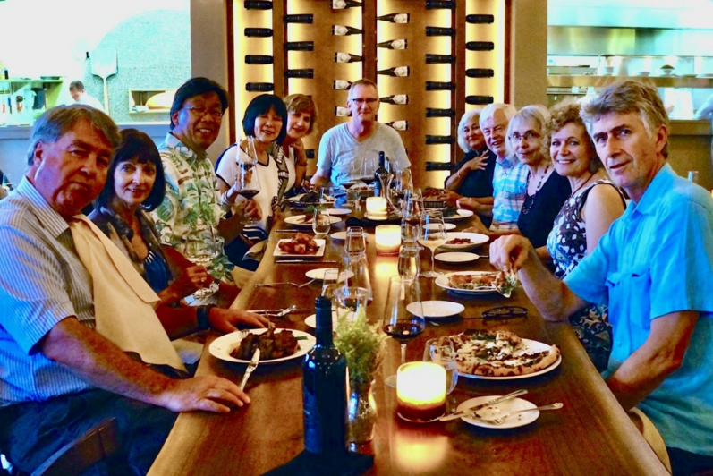 Classmates of Waterloo Man-Environment 76 at dinner