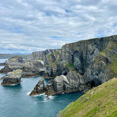 Cliffs overlooking a body of water