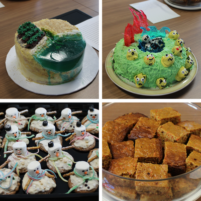 Four cakes of Bake Your Research competition