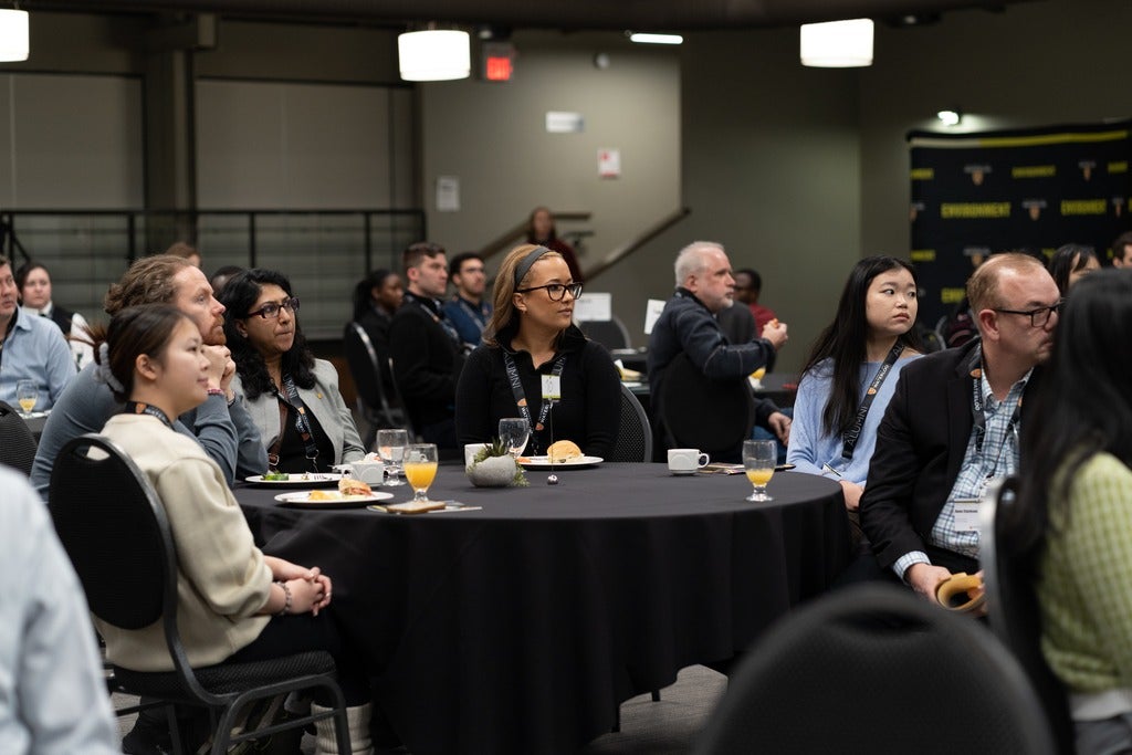 room of people listening