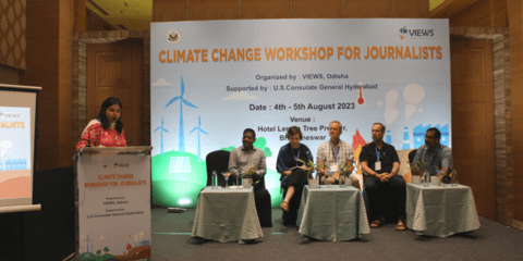 Panel of experts for the Climate Change Workshop for Journalist. 