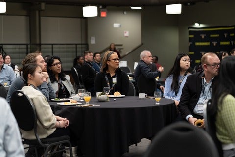 room of people listening