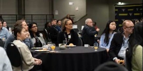 Students and alumni at a past Environment Leadership Series event