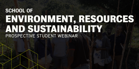 School of Environment, Resources and Sustainability | Prospective student webinar