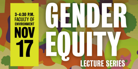 Gender equity lecture series: Nov 17 at 3 p.m.