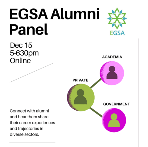 EGSA Alumni Panel Poster