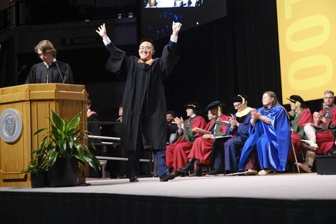 Student at convocation