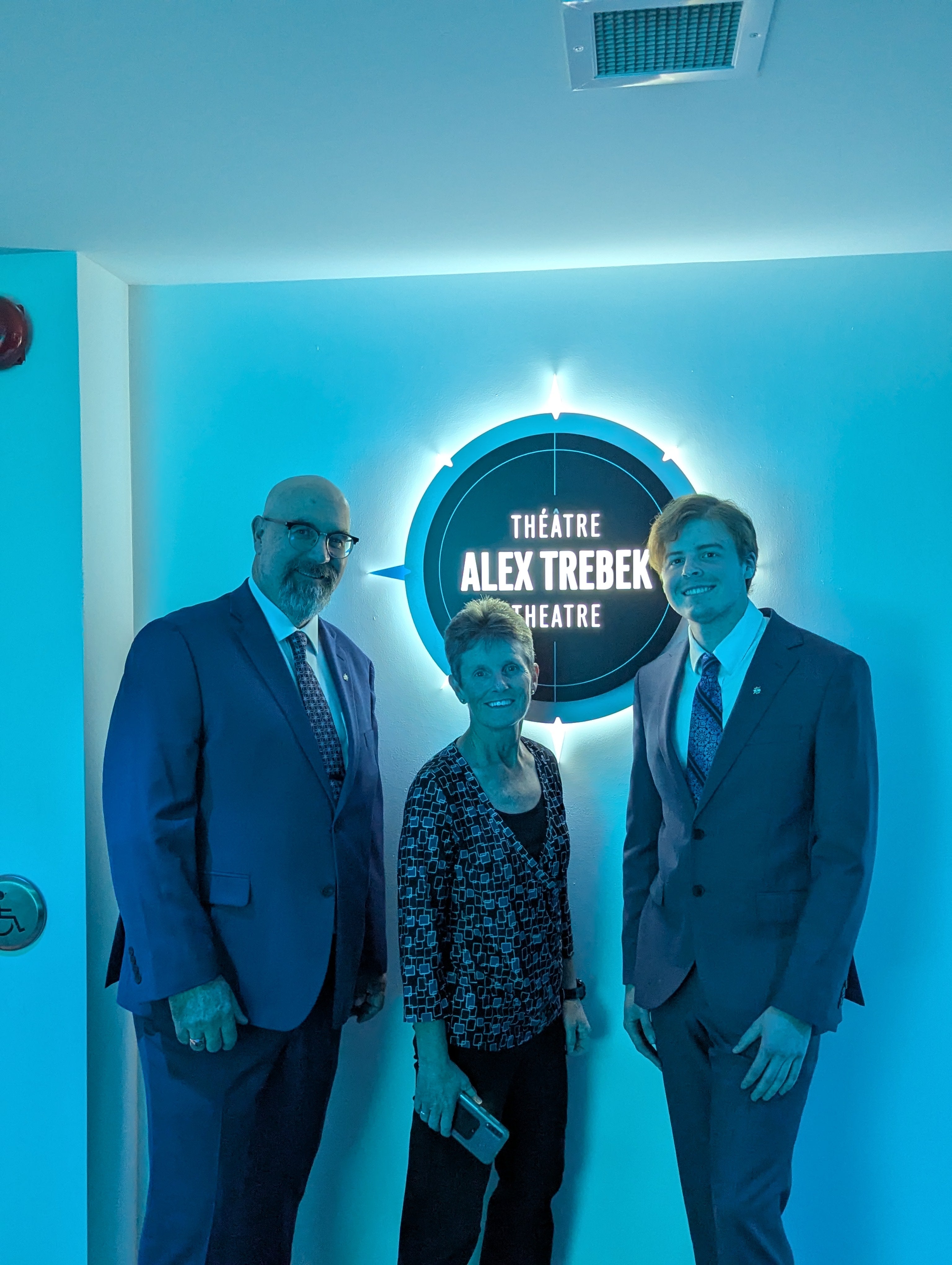 Matt Woodward with his coaches