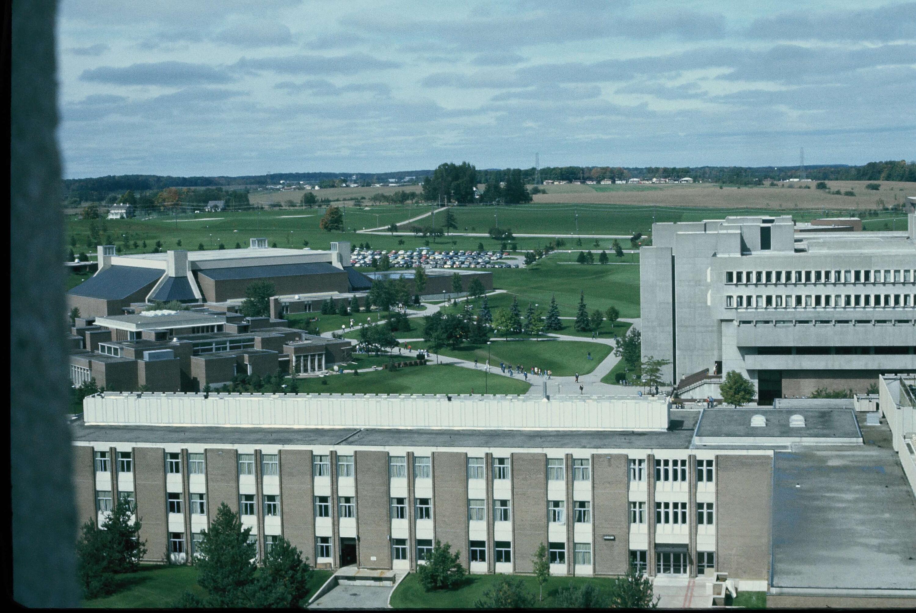The view of North campus in 1977