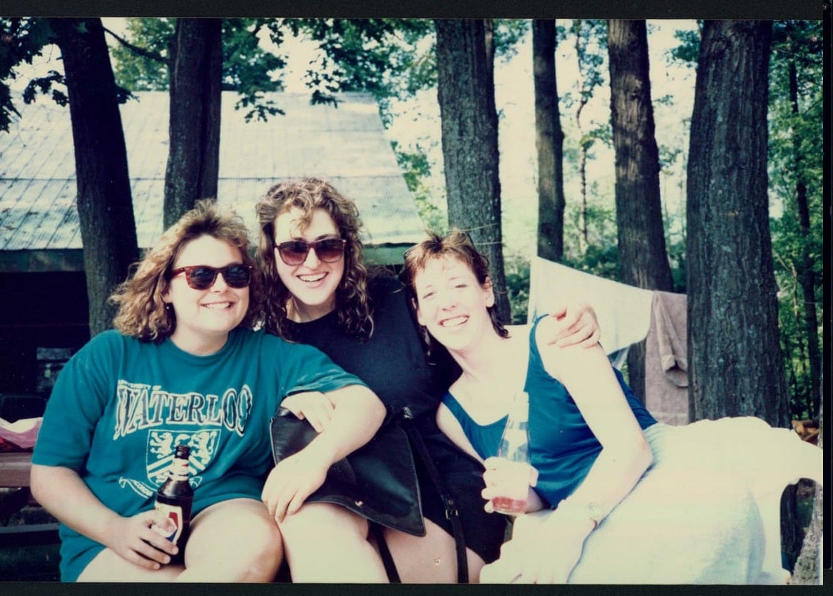 Three planning students, circa 1990