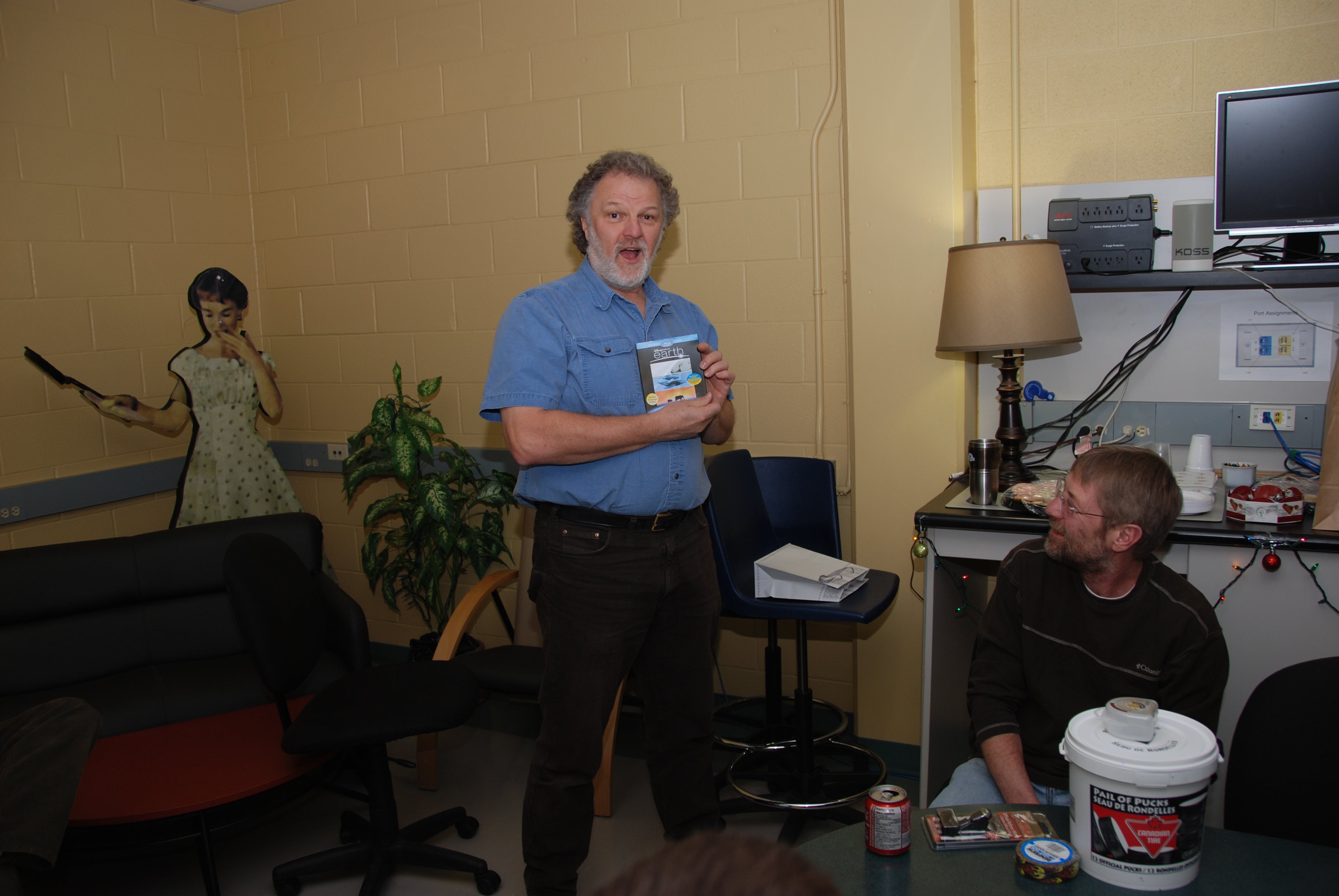 Joe at a team building activity.