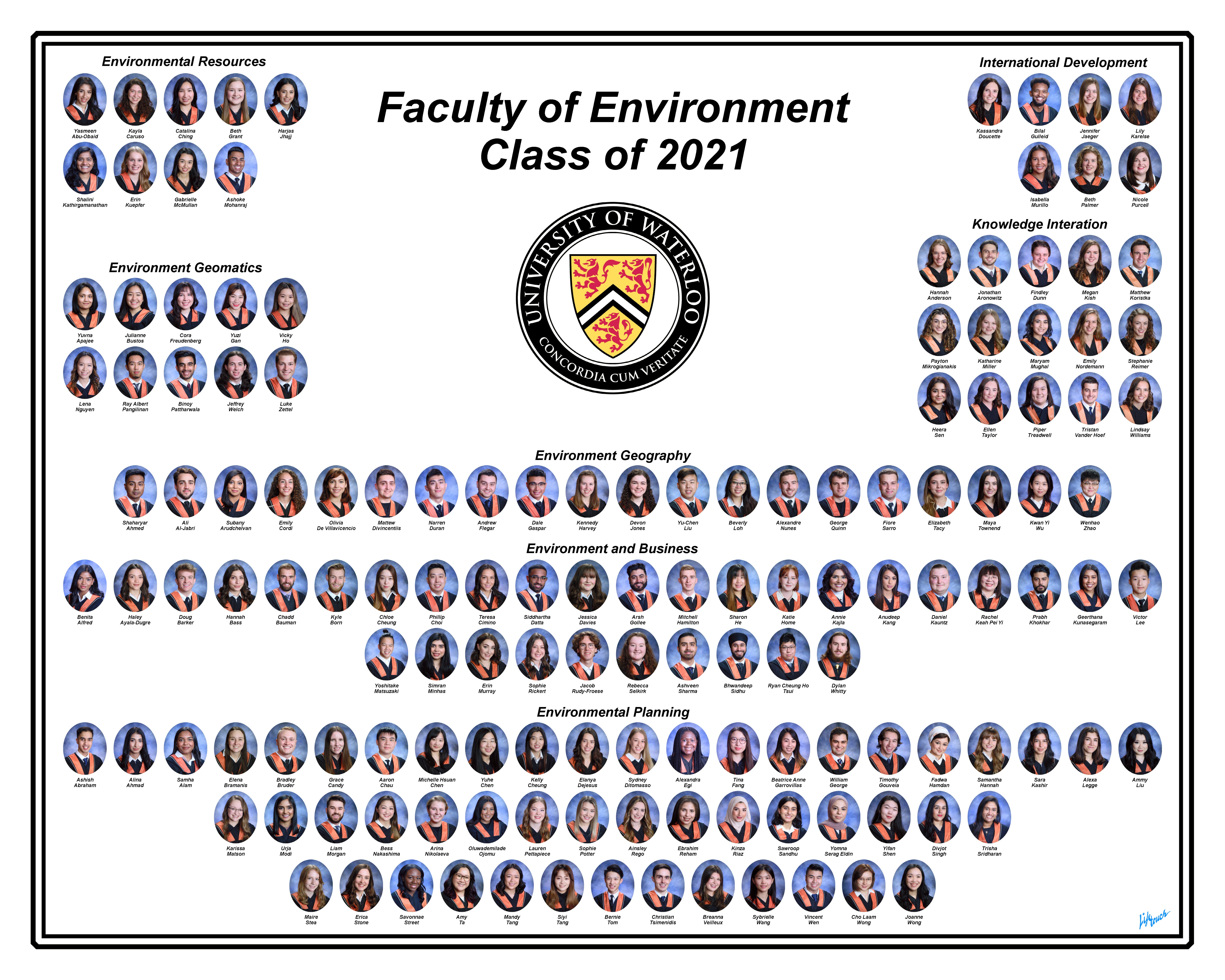 Waterloo class of 2021 graduating class composite