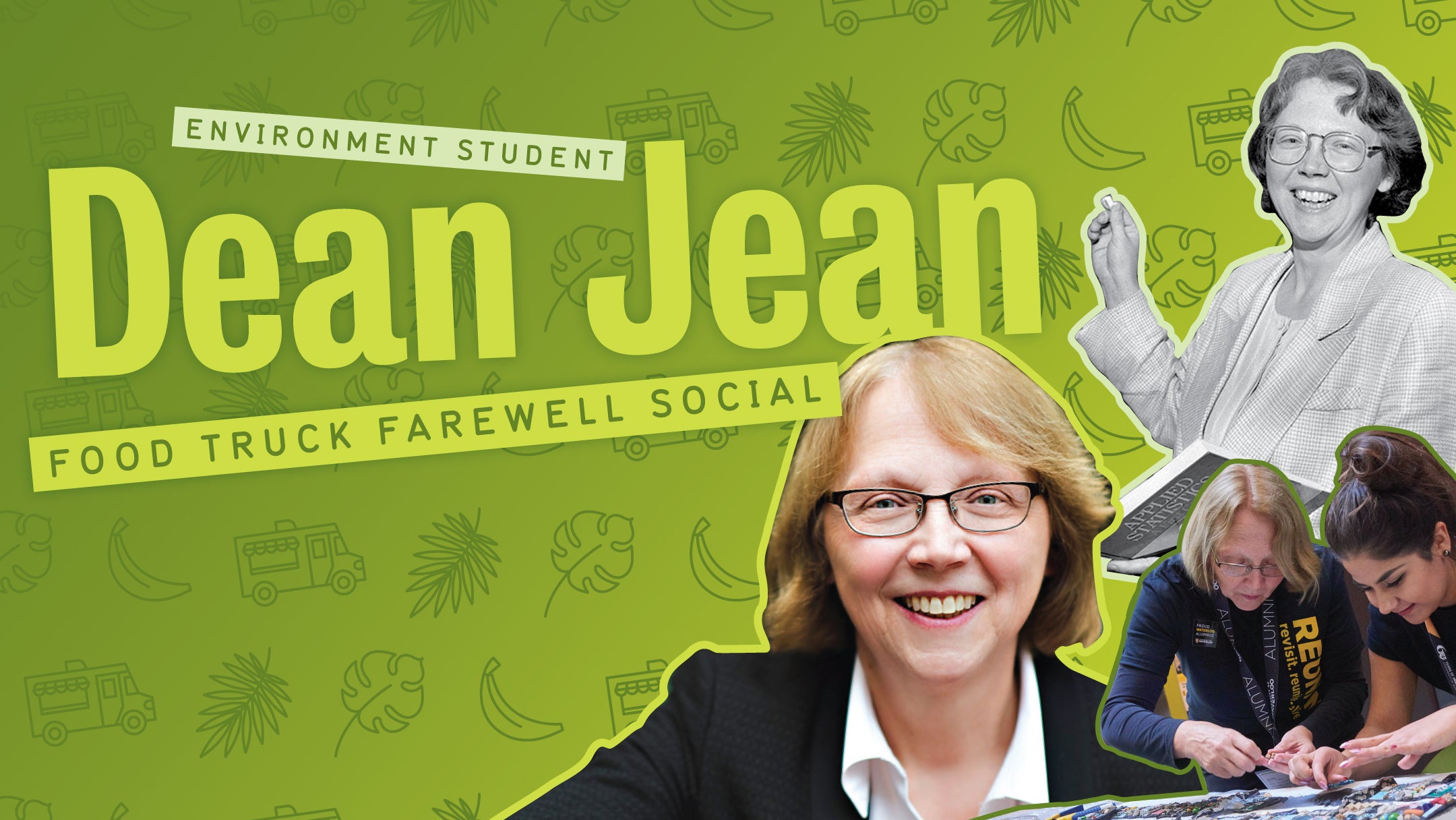 Dean Jean food truck farewell social event banner