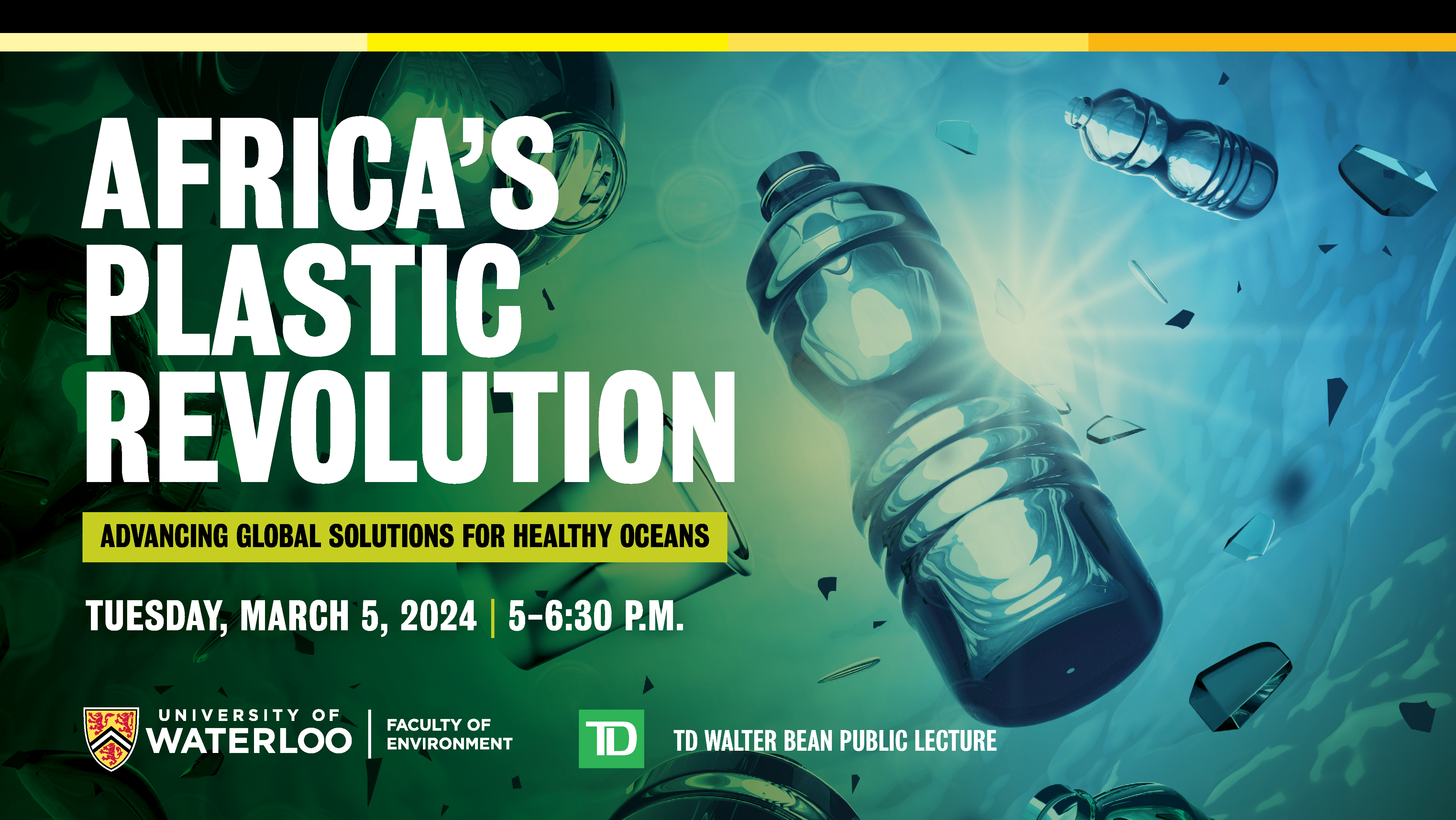 Africa's Plastic Revolution: Advancing solutions for healthy oceans public lecture graphic 