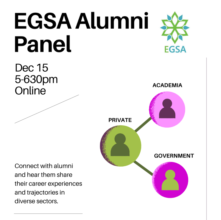 EGSA Alumni Panel Poster