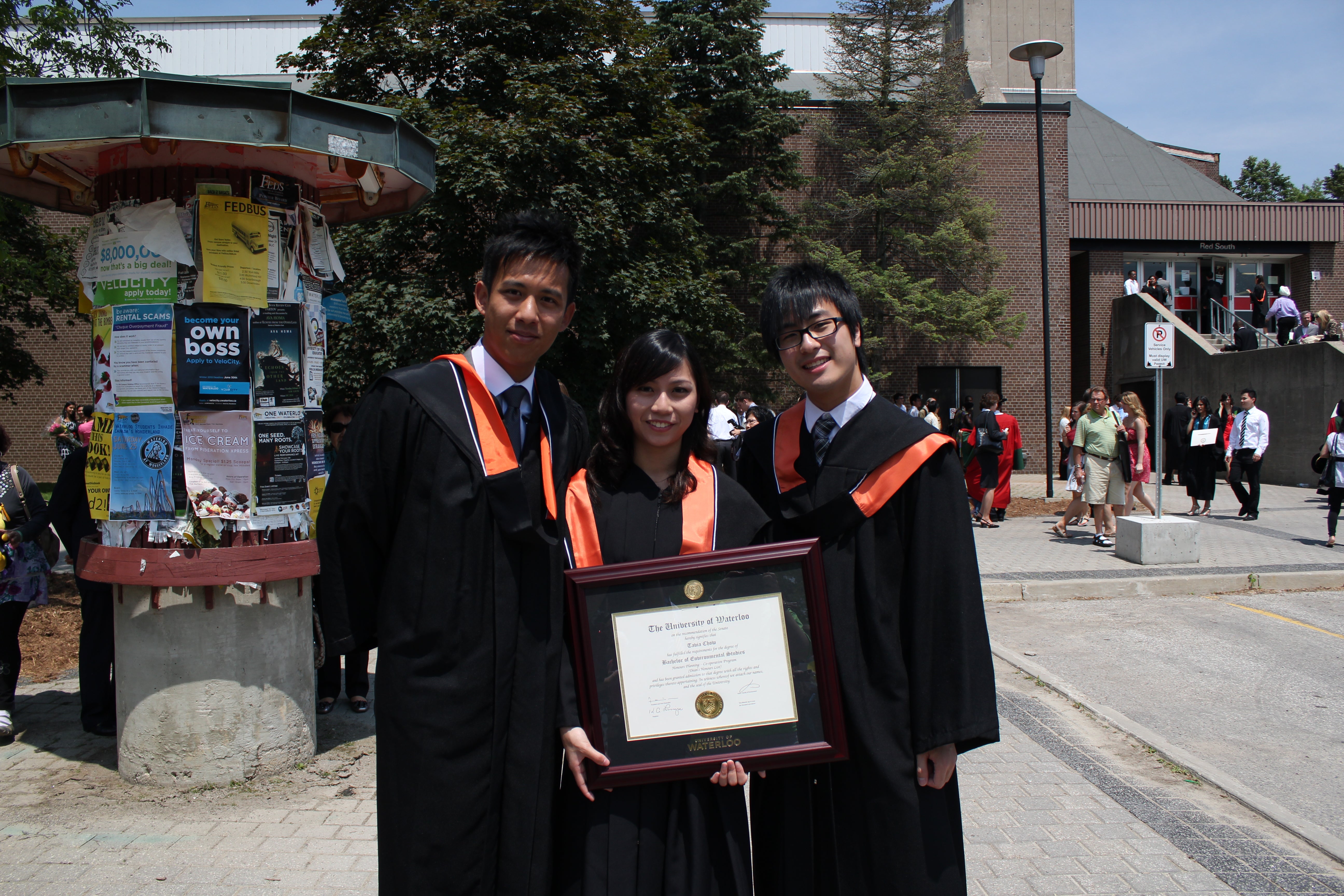 Waterloo Environment grads of 2011 at convocation