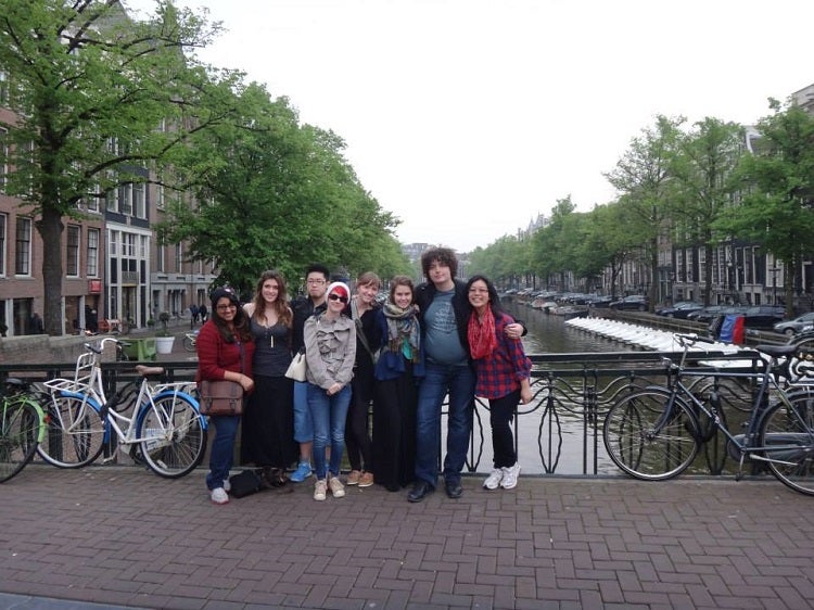 Photo in Amsterdam standing on bridge
