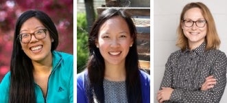 Olivia Kowk, Elizabeth Wong and Maria Legault