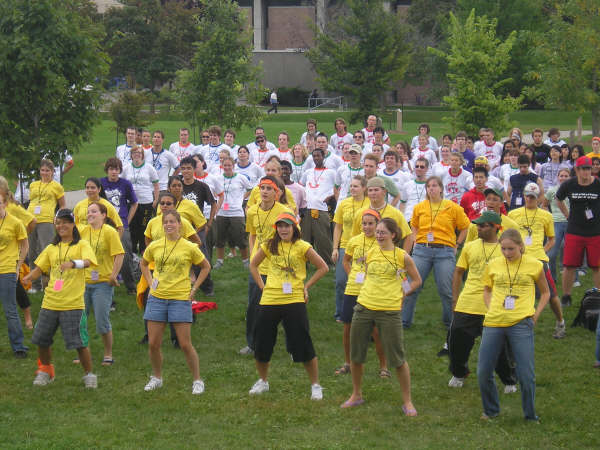 Group photo from Waterloo Environment Orientation 2006