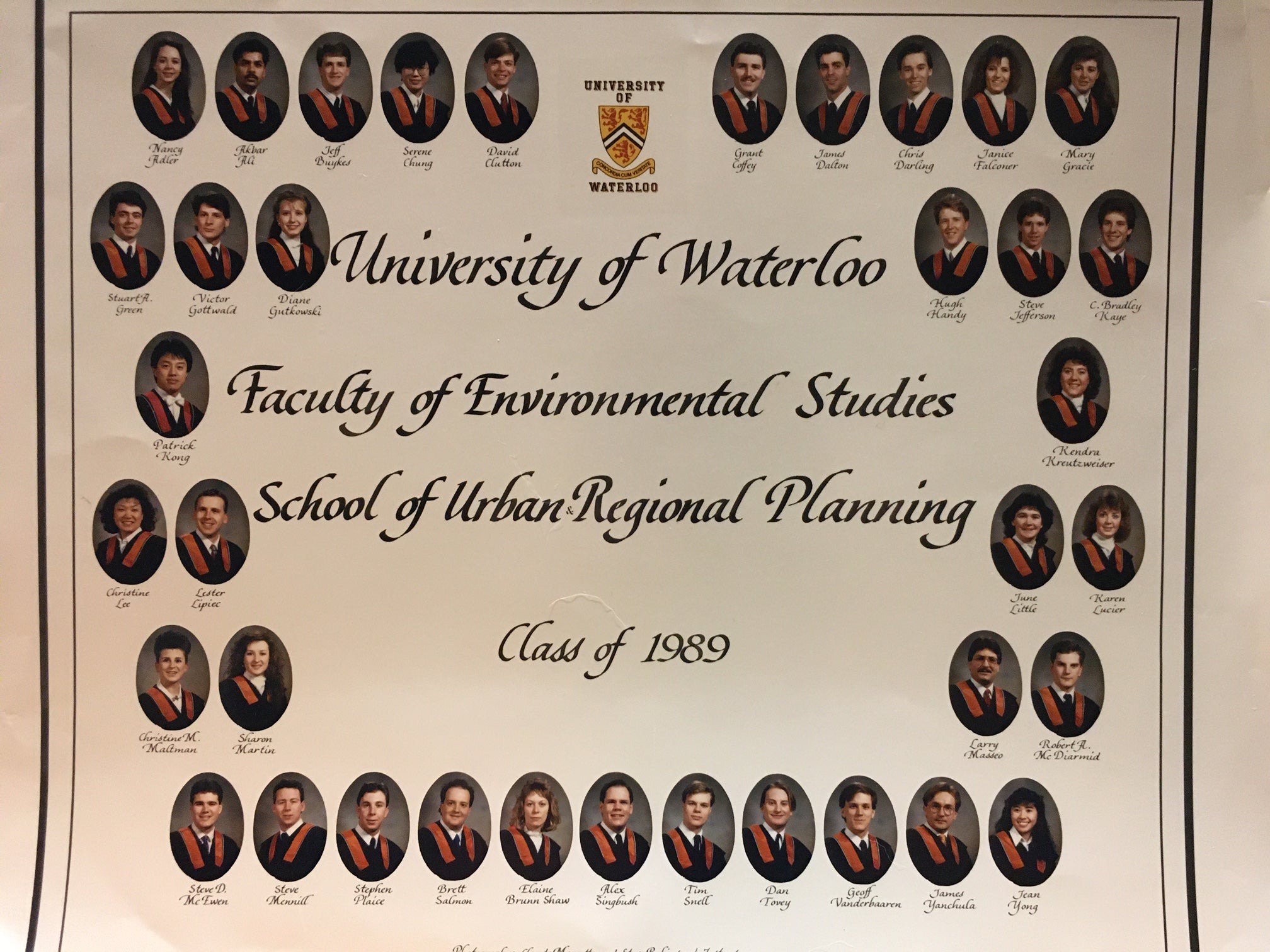 Planning class of 1990 students