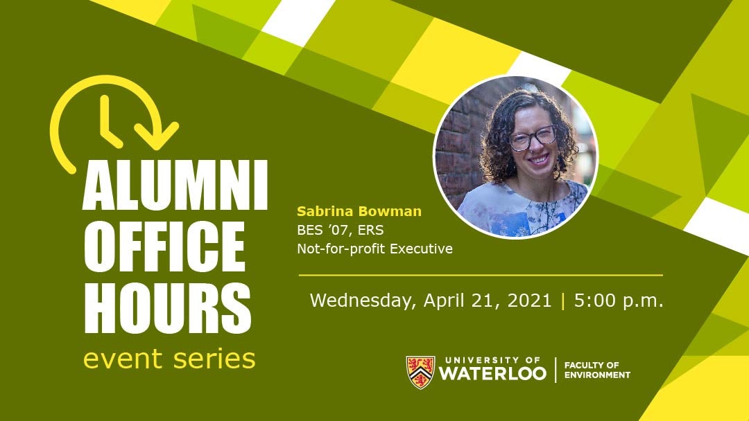 Alumni Office Hours with Sabrina Bowman event page