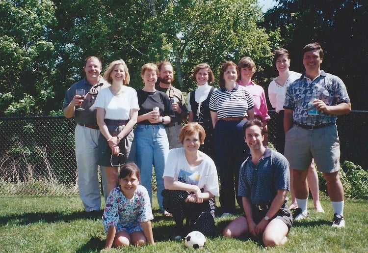 Class of 1981 classmates at reunion