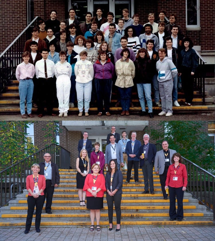Recreating a class photo 25 years later