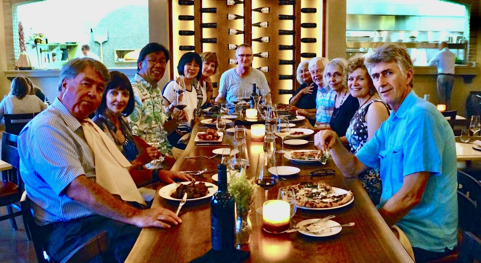 Classmates of Waterloo Man-Environment 76 at dinner
