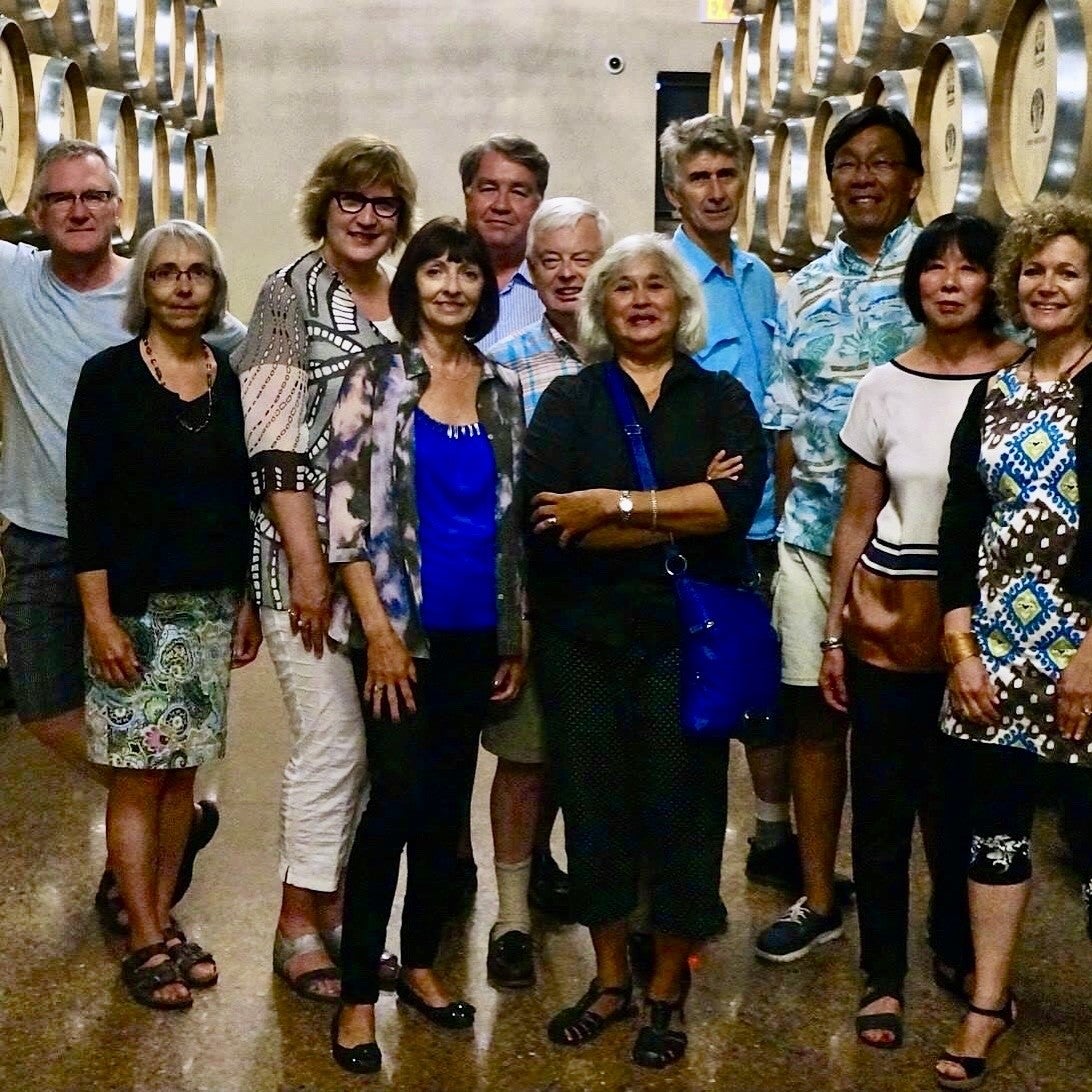 Classmates of Waterloo Man-Environment 76 at a winery