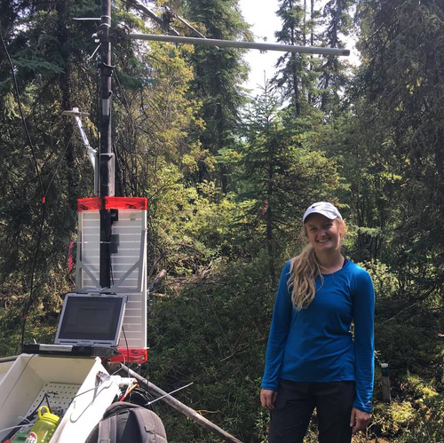 Karisa Tyler in the field