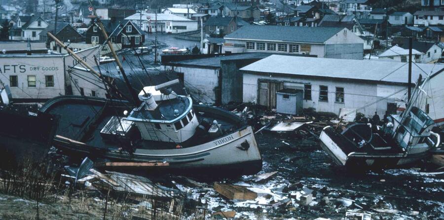 damaed fishing boat