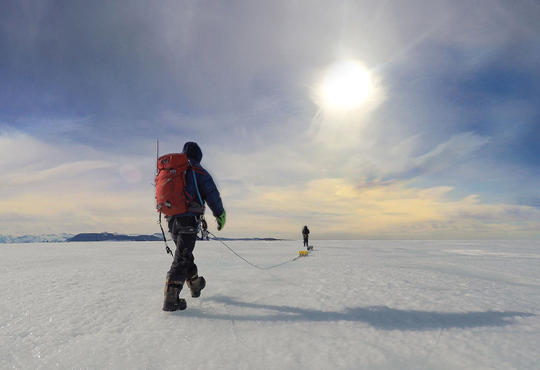 christine dow walking in the antarctic