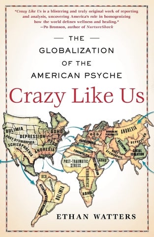 Cover of Crazy Like Us: The Globalization of the American Psyche by Ethan Watters