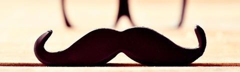 moustache with glasses to represent Movember