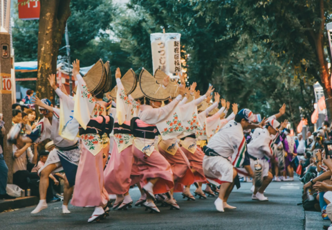 Obon festival ceremony dance