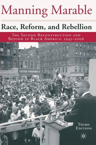 Race Reform and Rebellion Book Jacket