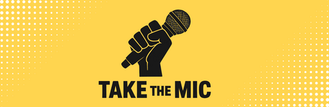 take the mic banner