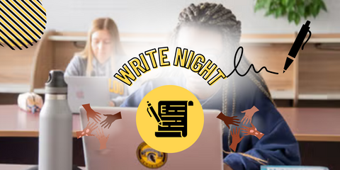 student working with laptop open