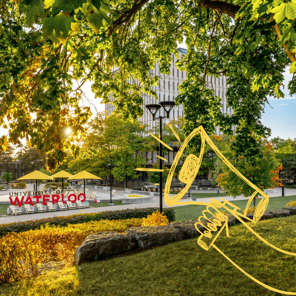 University of Waterloo campus in the early fall.