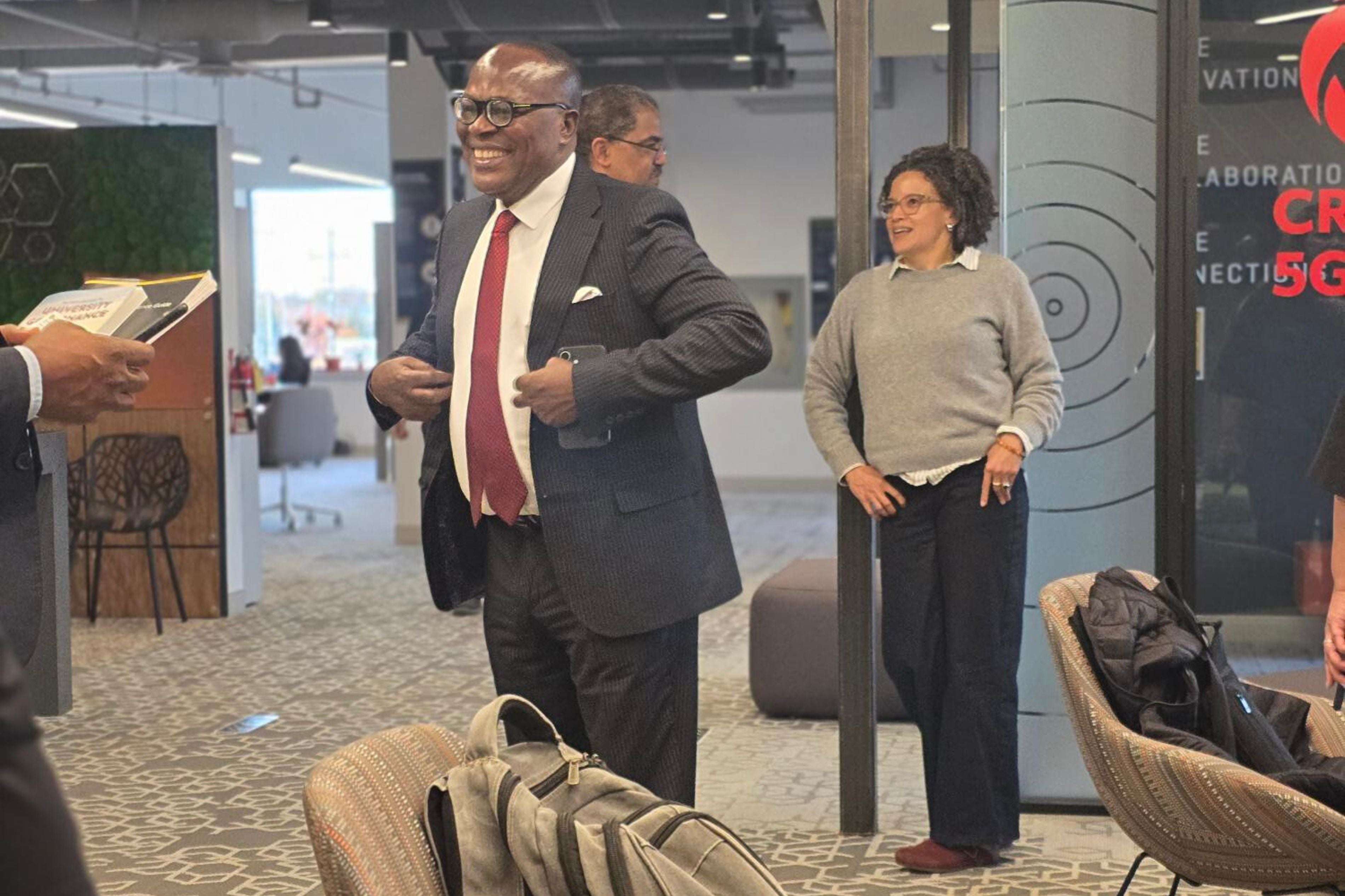 Professor Simon Uchenna Ortuanya smiling