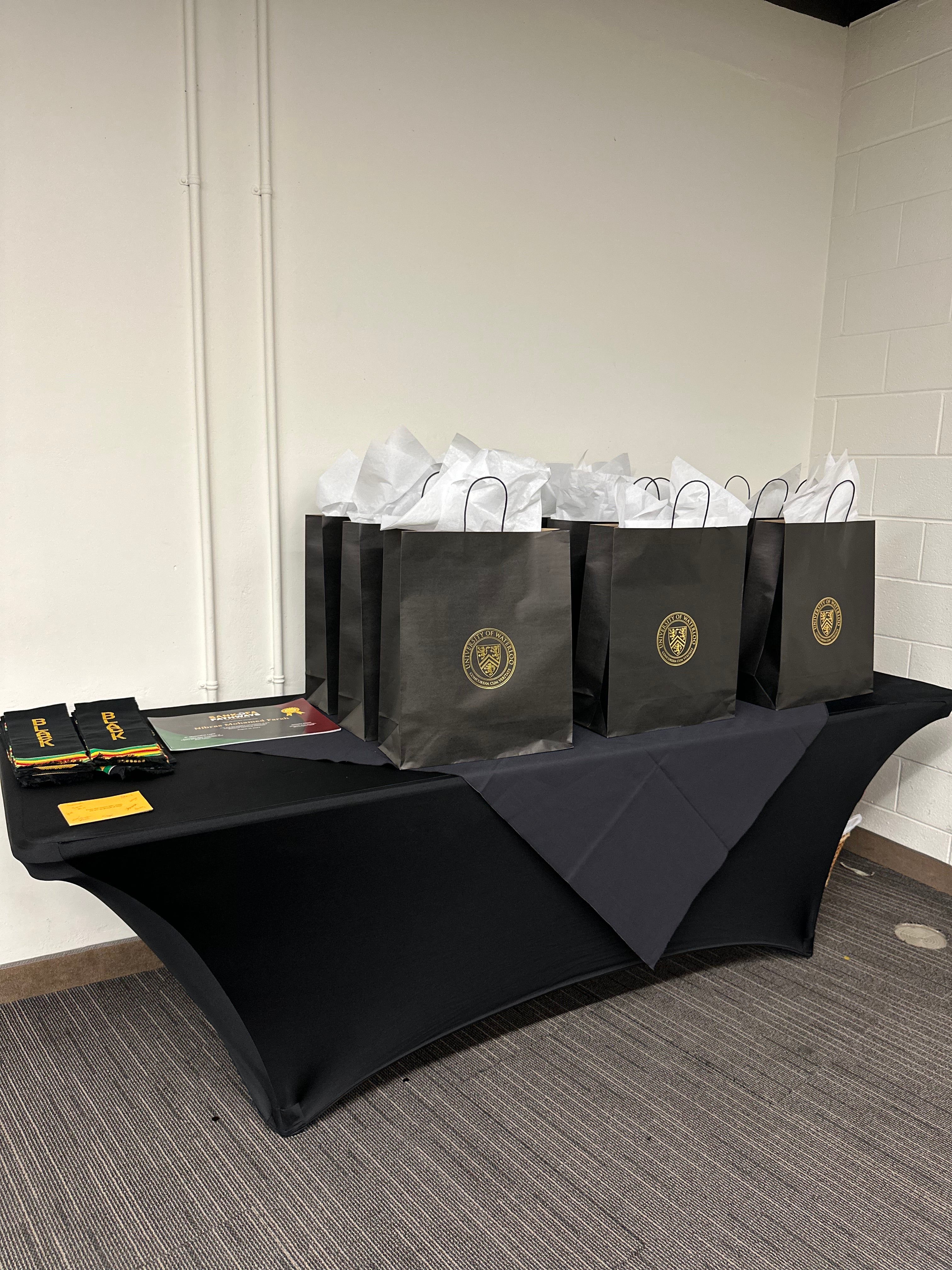 Awards and gift bags