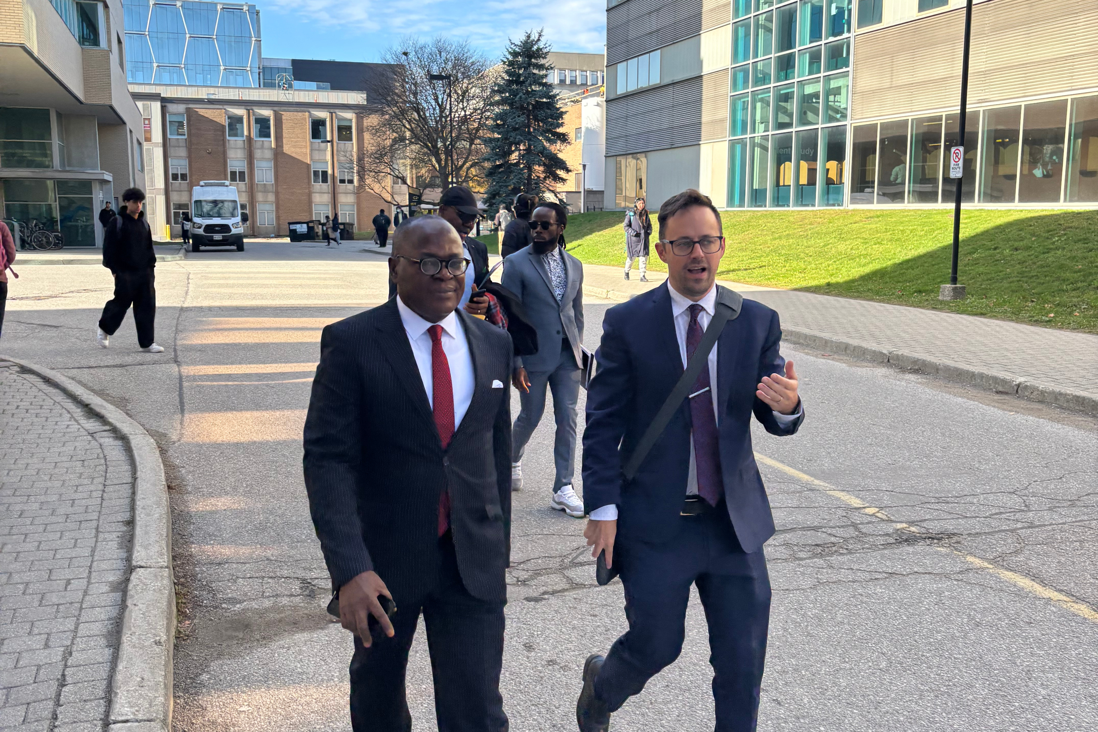 Professor Simon Uchenna Ortuanya  with Eric Jardin from Waterloo International