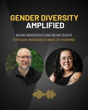 gender diversity amplified episode 2 cover with alex pershai and Emma Smith
