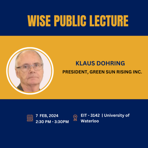 WISE Public Lecture Poster