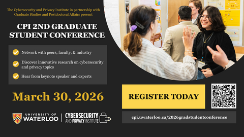 Poster with information on CPI 2nd Graduate Student Conference