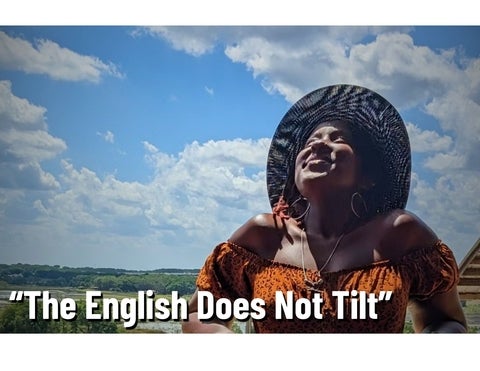 Banner for "The English Does Not Tilt"