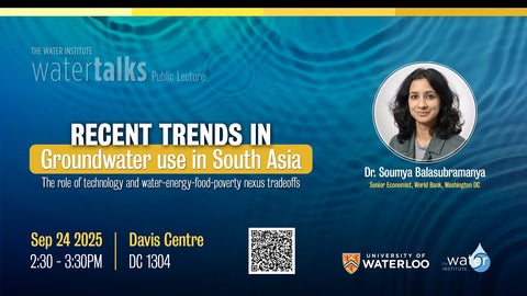 Wateralk | Recent trends in groundwater use in South Asia: The role of technology and water-energy-food-poverty nexus tradeoffs