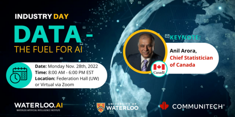 Industry Day Data - The Fuel for AI event banner featuring Anil Arora