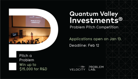 Quantum Valley Investments Problem Pitch Competition banner